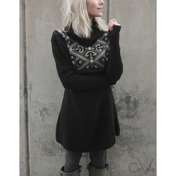 CoVelo Inuit Lambswool Angora Tunic Sweater Dress Size M - Picture 1 of 11
